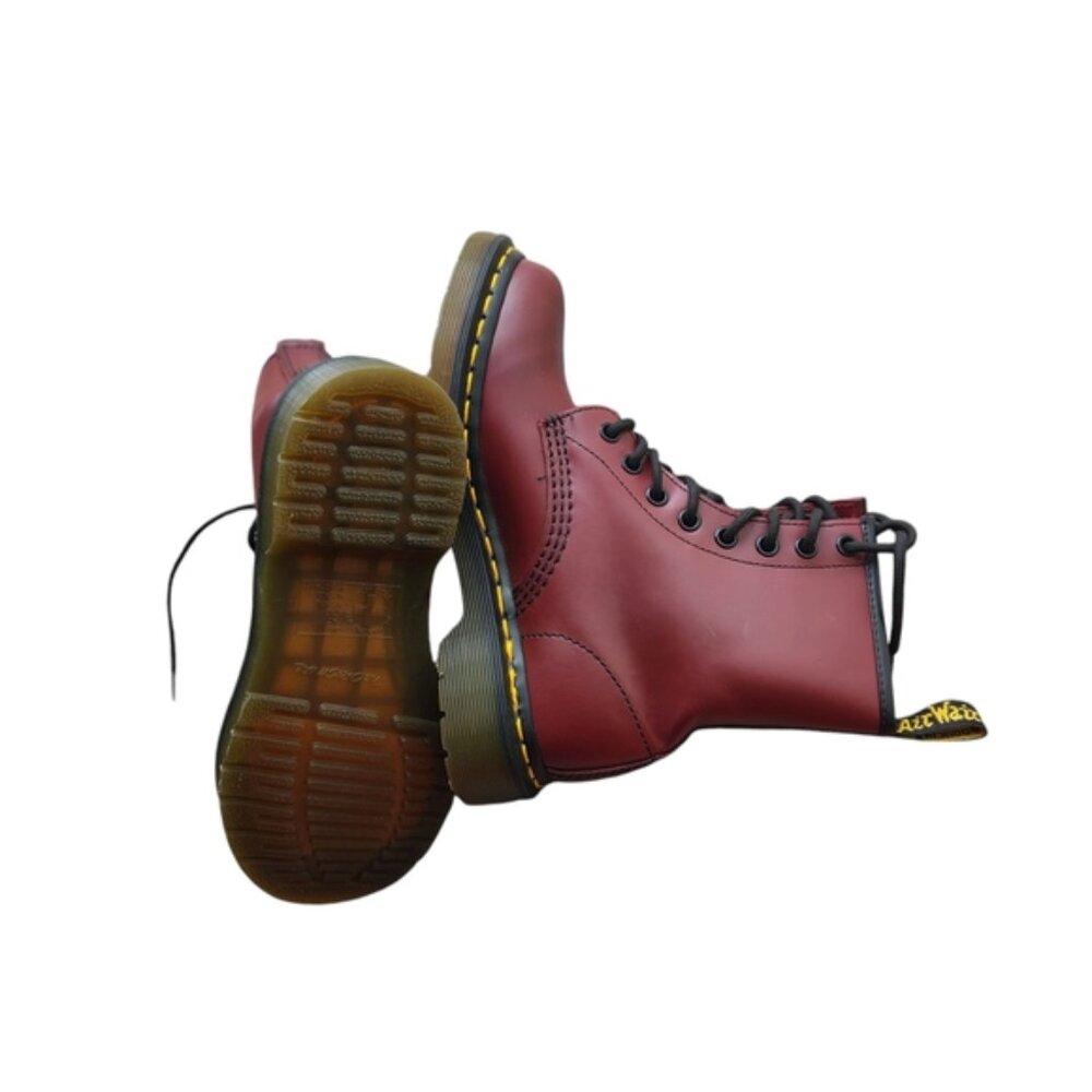 Dr. Martens 11821 Red/ Burgundy Leather Boots size 5 US